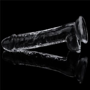 Farruz Yeni Nesil 19 Cm Ultra Soft Vantuzlu Şeffaf Damarlı Penis Dildo