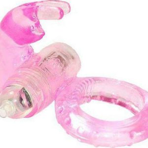 Farruz Titreşimli Pembe Tavşan Penis Halkası